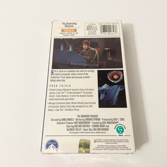 Vtg 1993 Star Trek The Television Series The Doomsday Machine VHS Tape - Picture 6 of 16